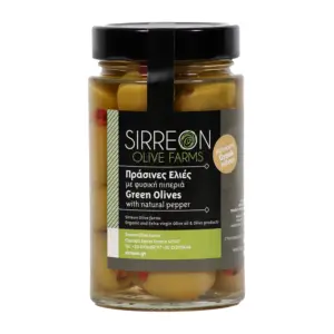 Ελιές Πράσινες γεμιστές πιπεριά Βάζο 390gr